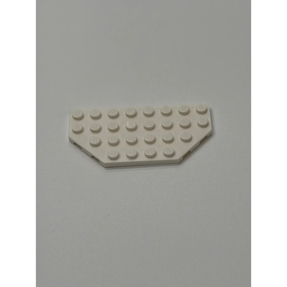 LEGO Plates Lot 3pc‎ Brown 8x8 Round Tan 6x8 Rectangle White 4x9 Wedge 41948